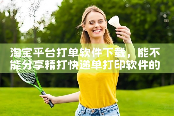 淘宝平台打单软件下载